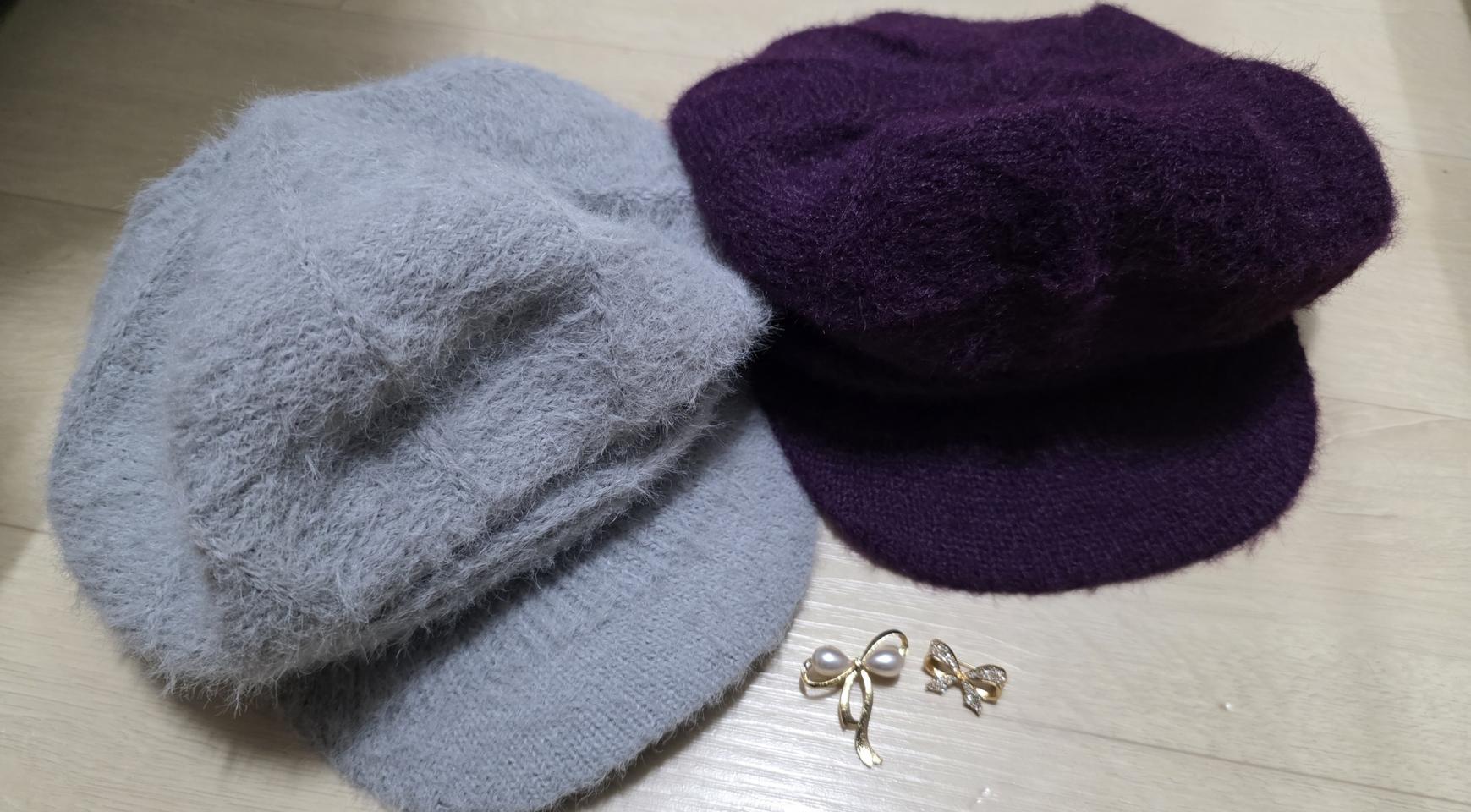 택포 겨울 방한 털 모자 2개세트