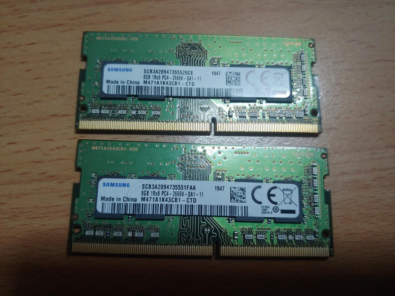 노트북램 ddr4 8기가 2개