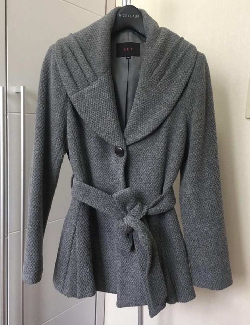 [새것]여성 클래식 모직 반코트55-66