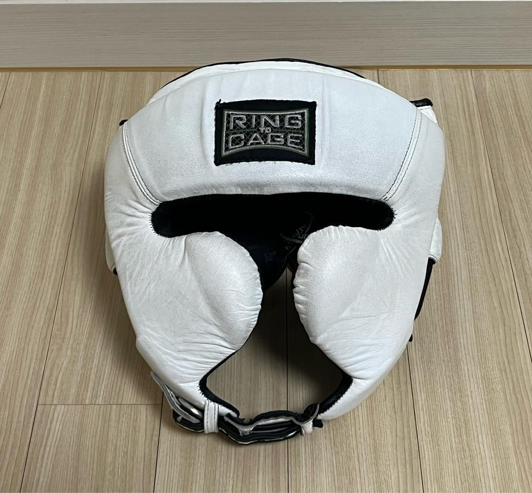 [XL] 링투케이지 멕시칸 스타일 복싱 T자 헤드기어 화이트