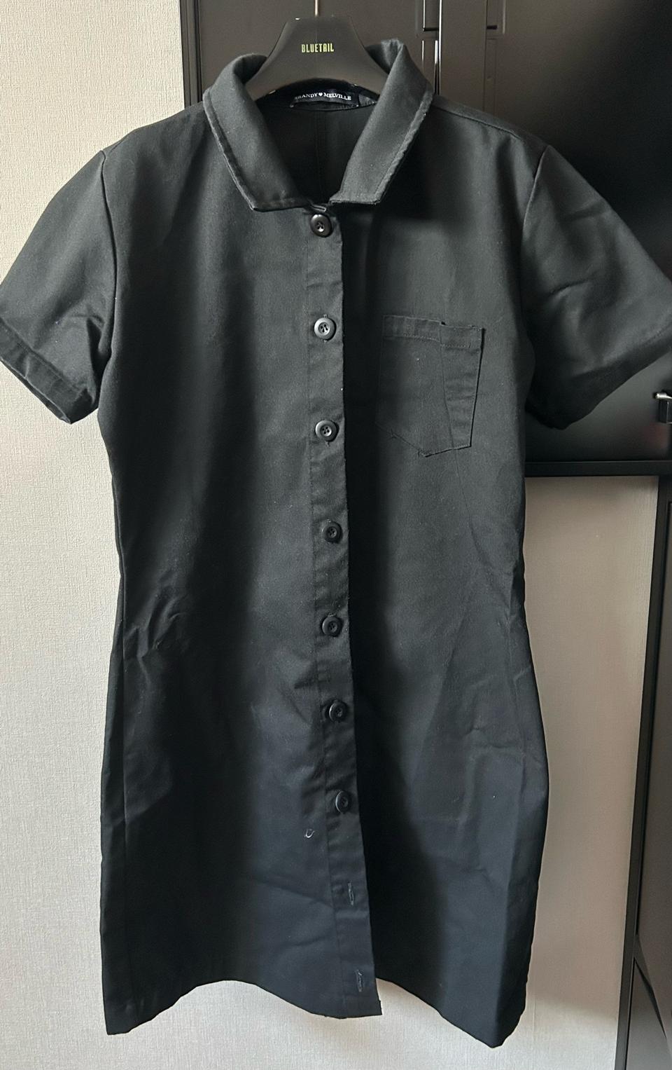 브랜디멜빌 블랙 셔츠원피스