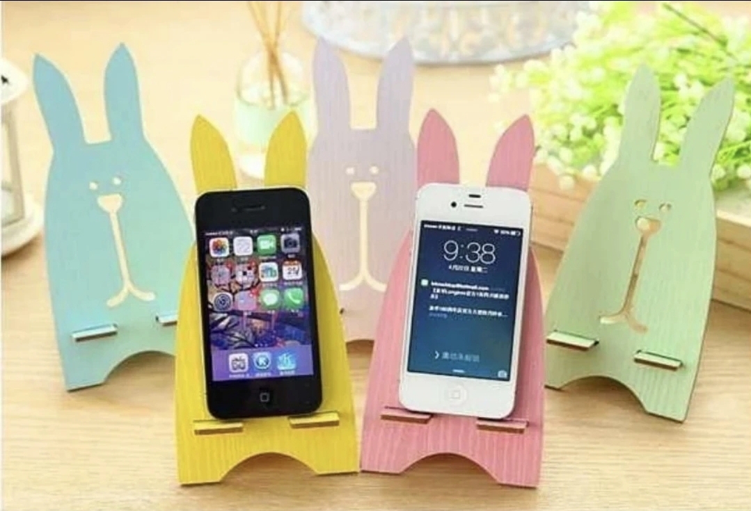 스마트폰 토끼거치대 3개