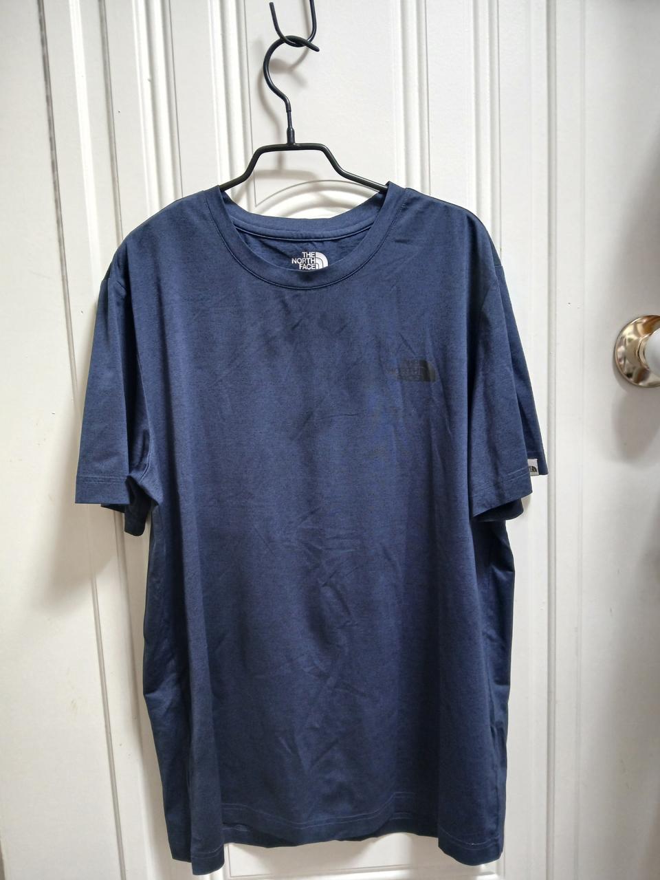 노스페이스 네이비 반팔티