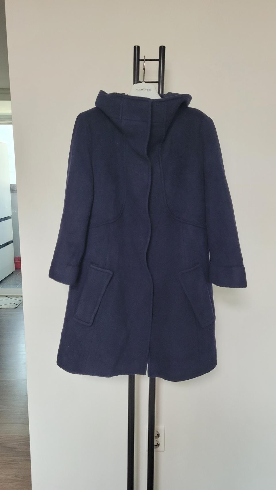 TIME 타임  캐시미어  울 후드코트-82사이즈