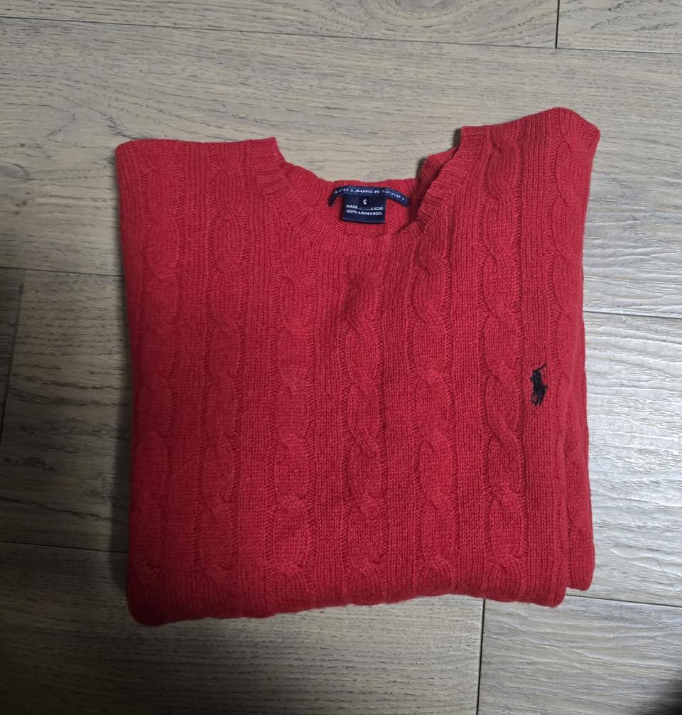 폴로  램스울 케이블 니트 ㅡ s..m
