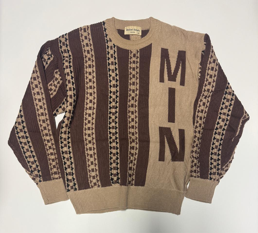 Weekend Swinger 일본 빈티지 패턴 니트 M ~ L