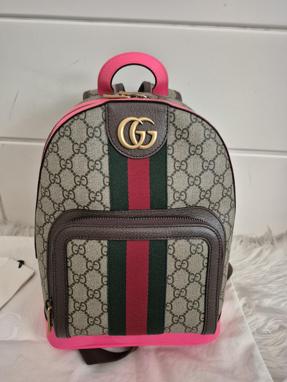 (구찌)오피디아 여성 스몰 핑크 백팩*매우깨끗하고 예뻐요*