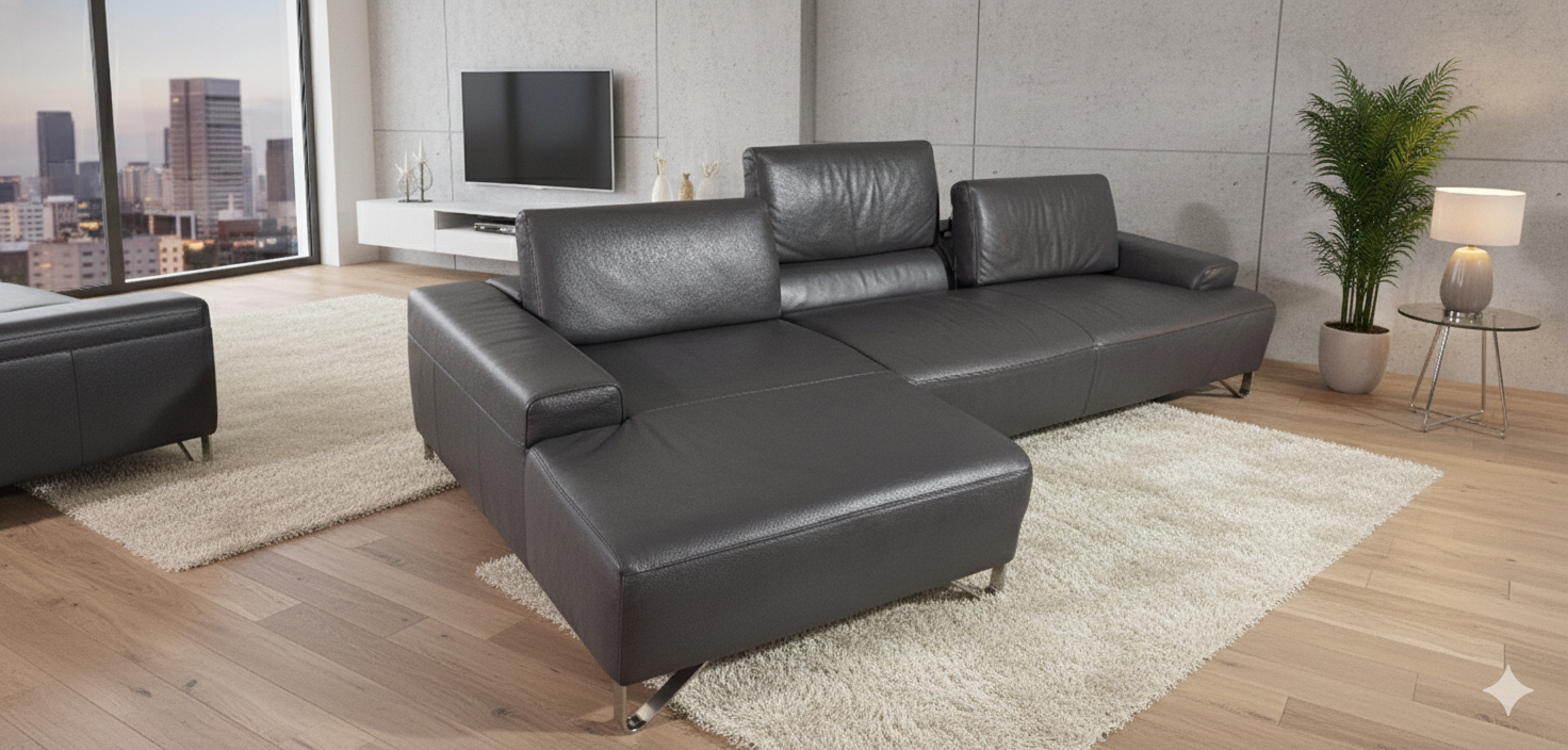 나뚜찌 이탈리아 플라이 이태리 전체 천연가죽 등받이 스윙 카우치소파쇼파