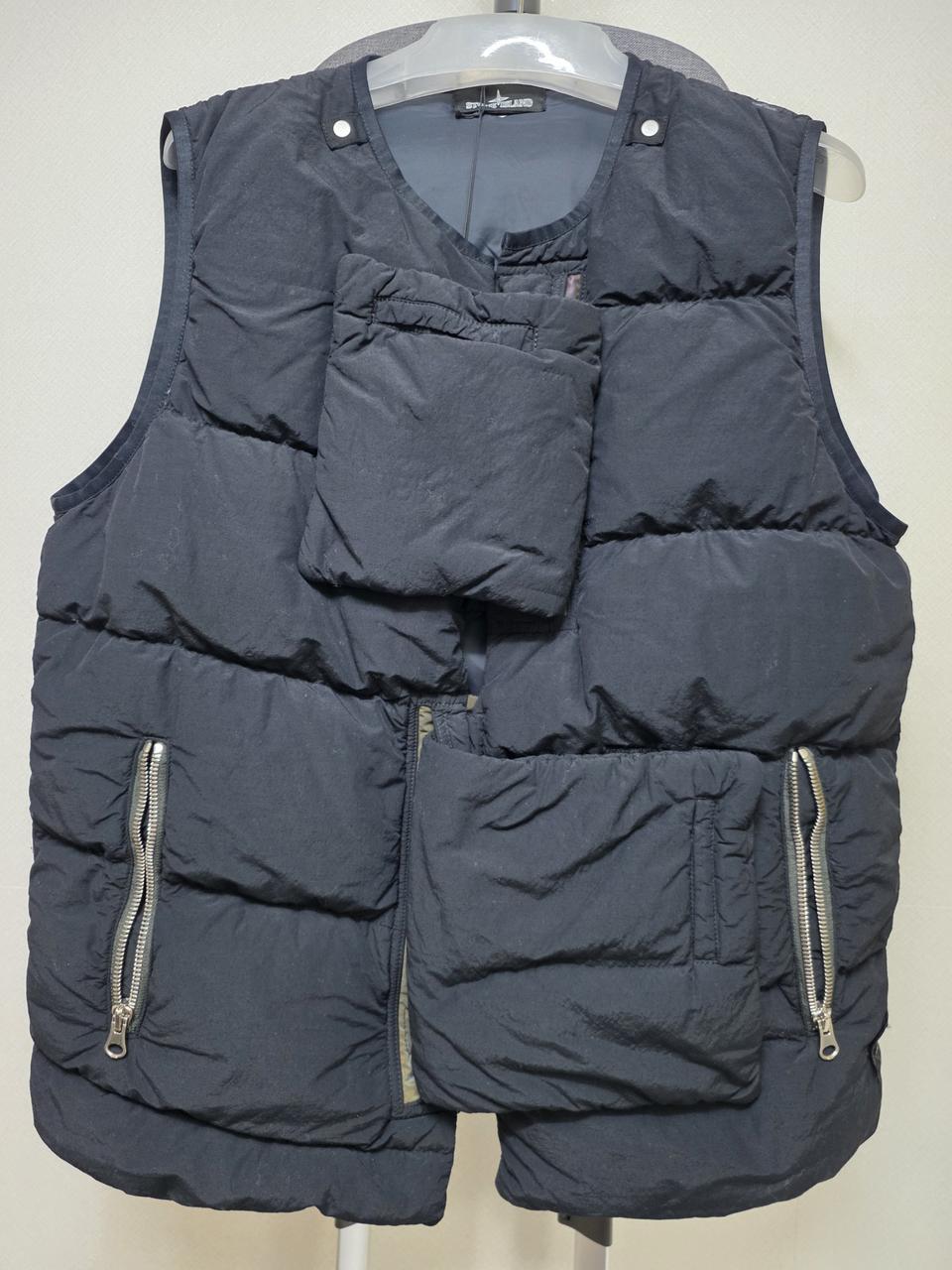 스톤아일랜드 블랙라벨 패딩 베스트 정품