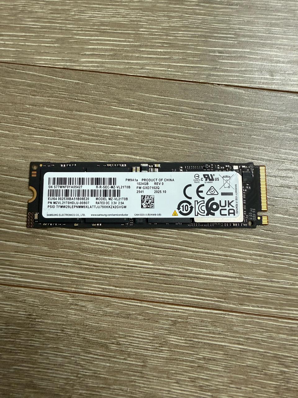 삼성 pm9a1a nvme ssd 1T