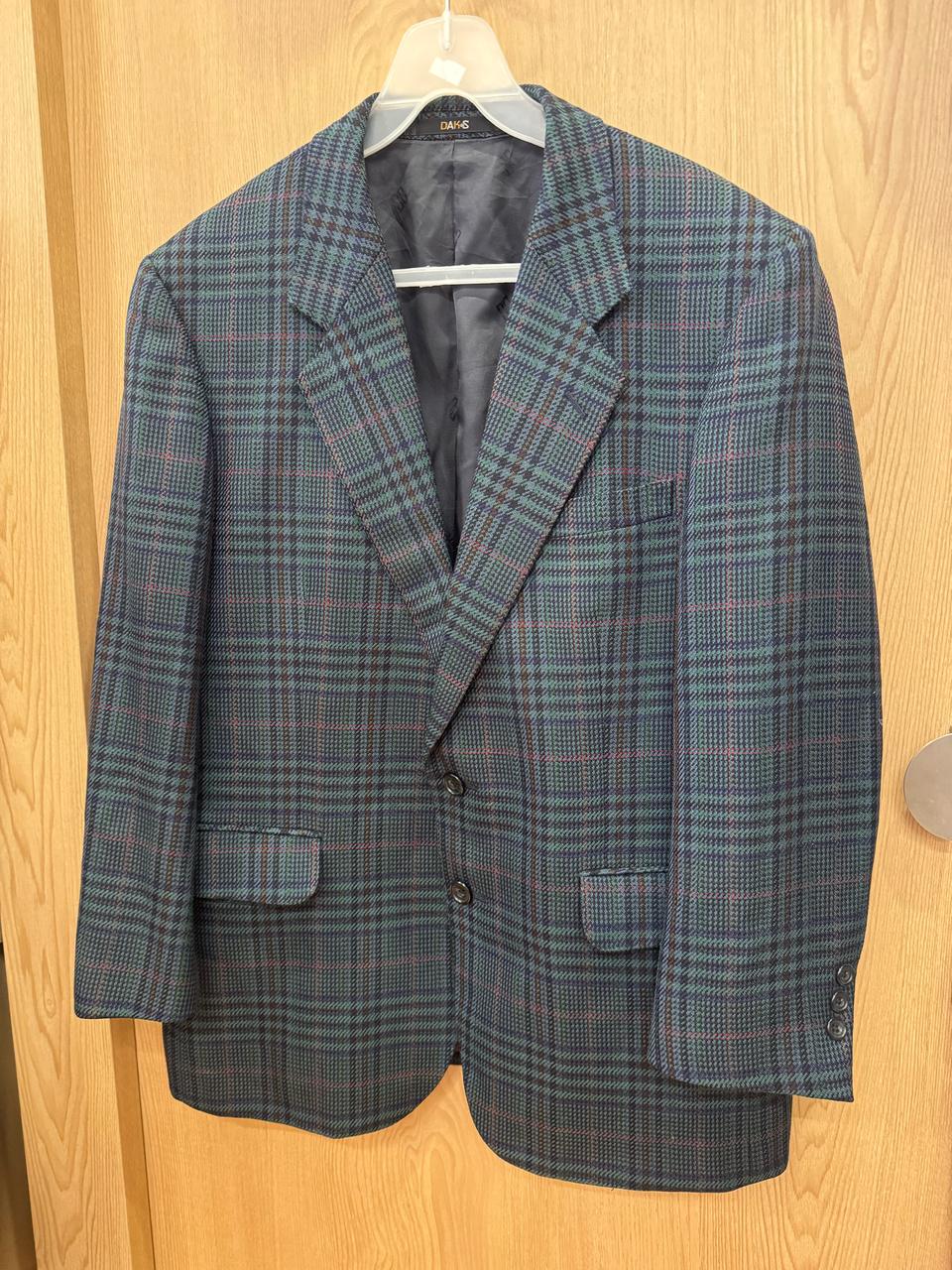 닥스(Made in japan)체크블레이저자켓