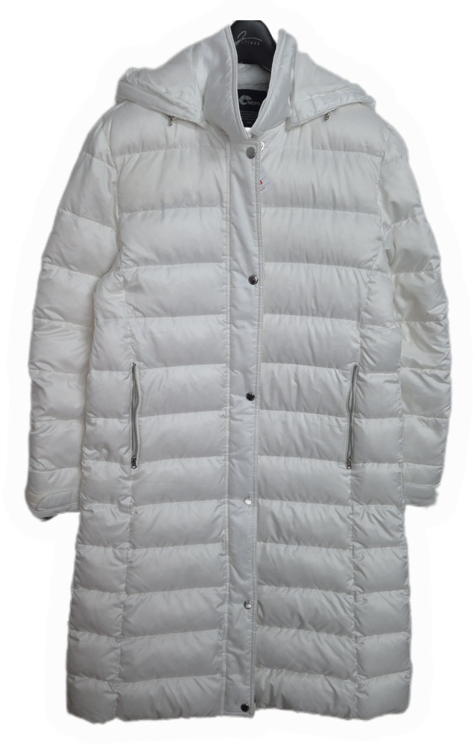 네파 화이트 여성 오리털 롱패딩 S