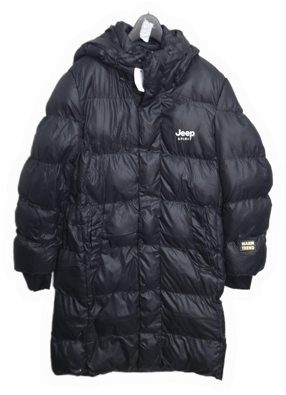 여 XS-S 지프 롱패딩 블랙