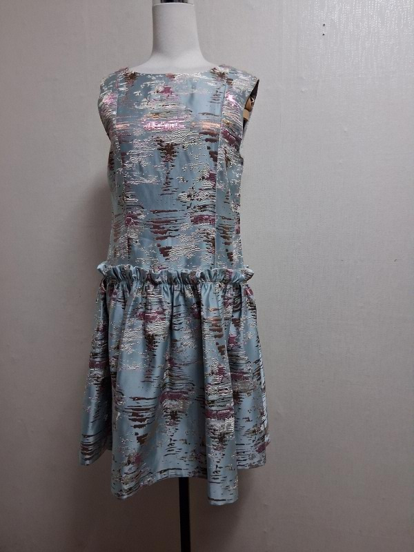 일본빈티지수입 Shesty 메탈릭 글램 파티자카드원피스 55 하객룩 파티