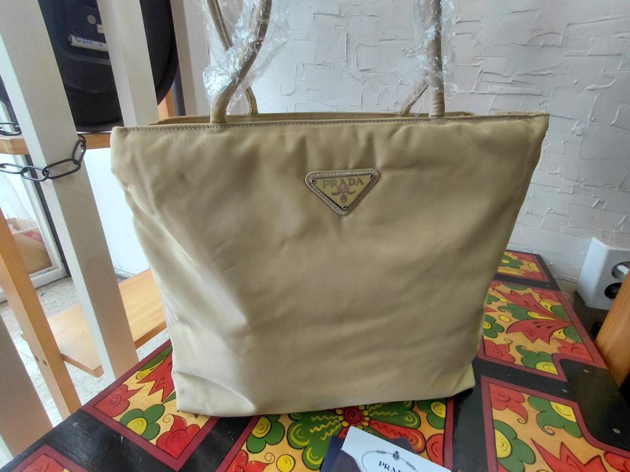 프라다 베아지 토드백