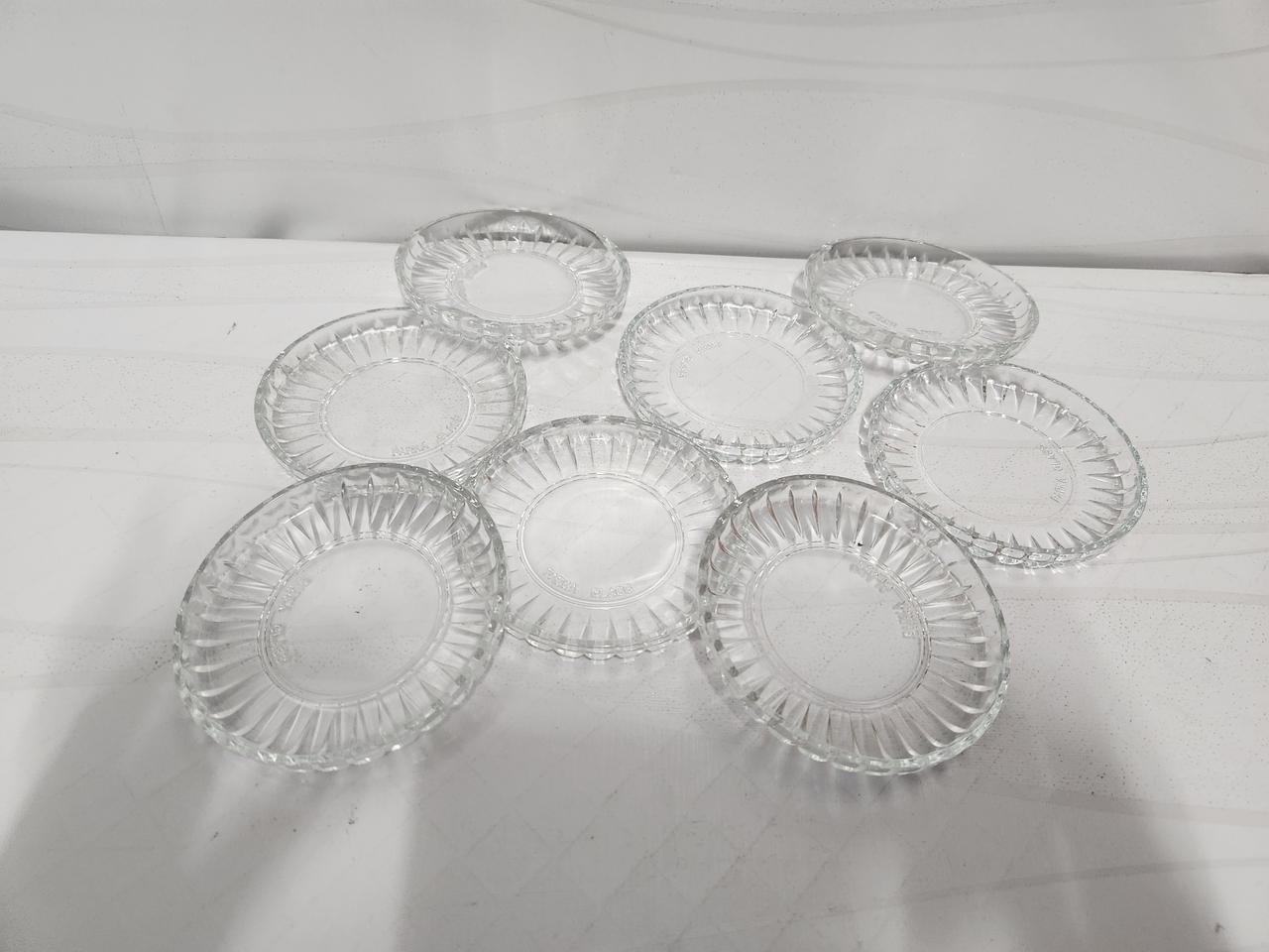 파카글라스  유리 컵받침 8개