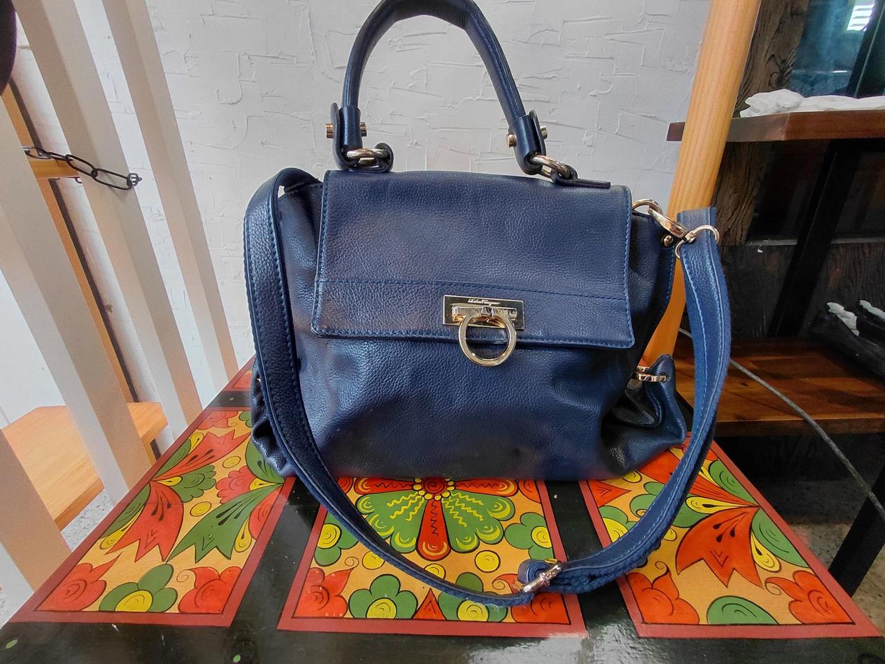 페레가모 토드백겸 크로스