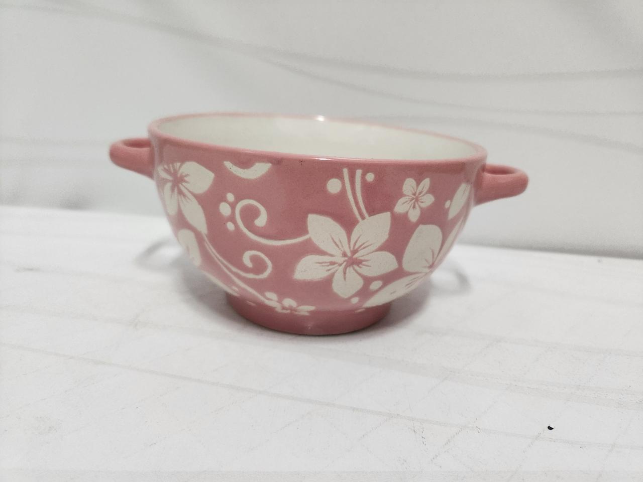 핑크 꽃무늬 손잡이 스프볼