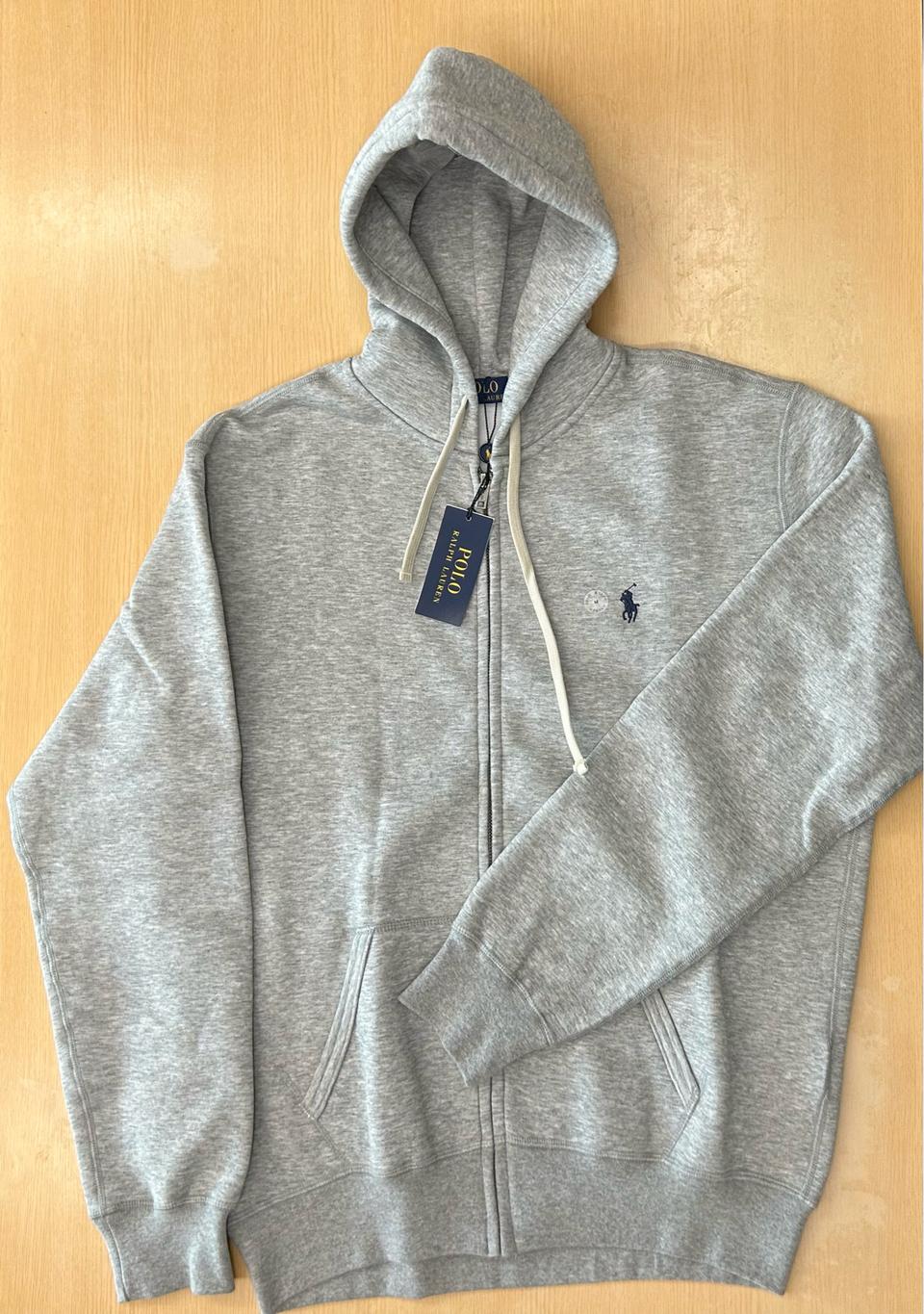 새상품 M사이즈 95 폴로랄프로렌 기모 후드집업 그레이 정품