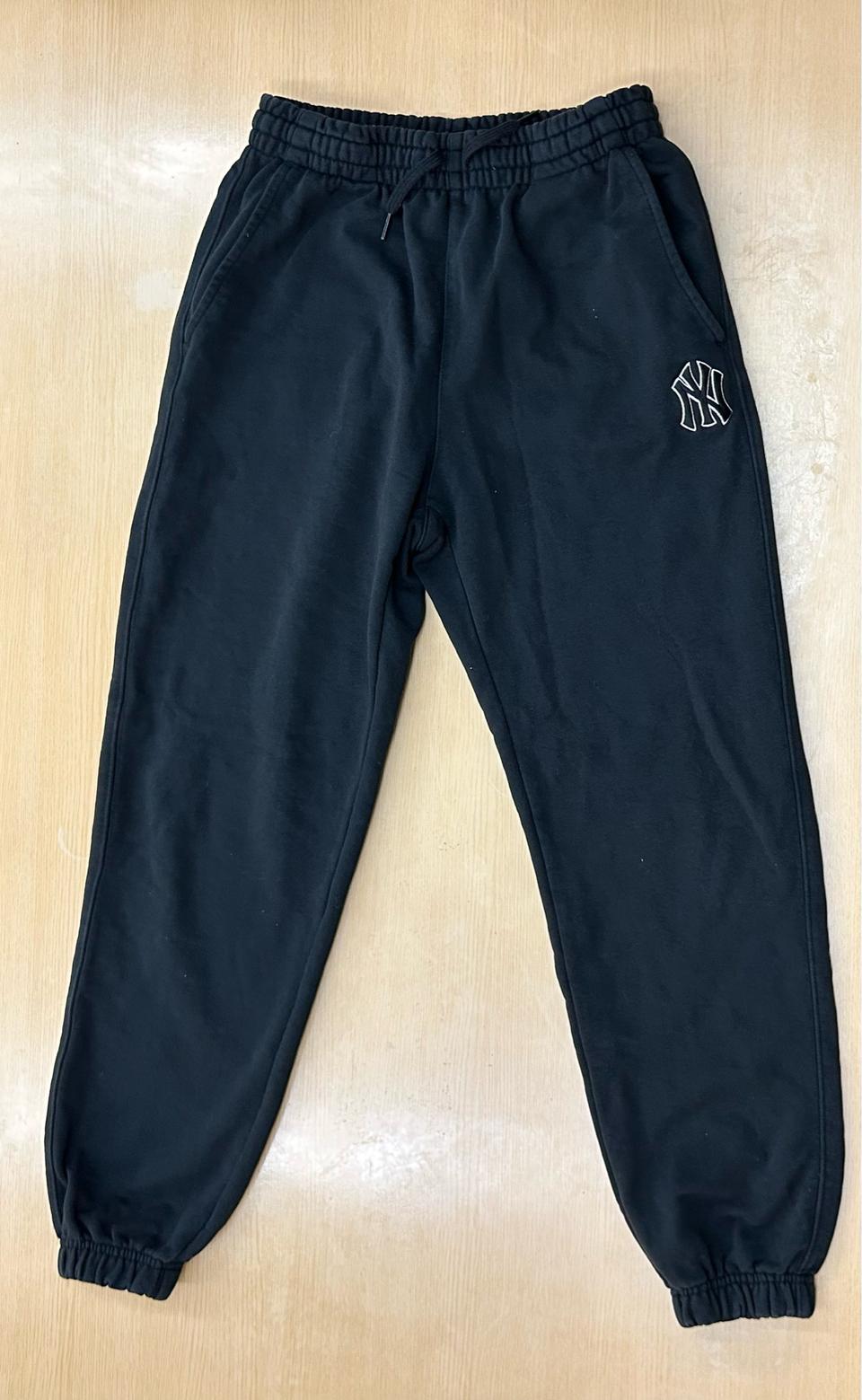 165사이즈 MLB 쭈리면 조거 바지 정품 블랙 주니어