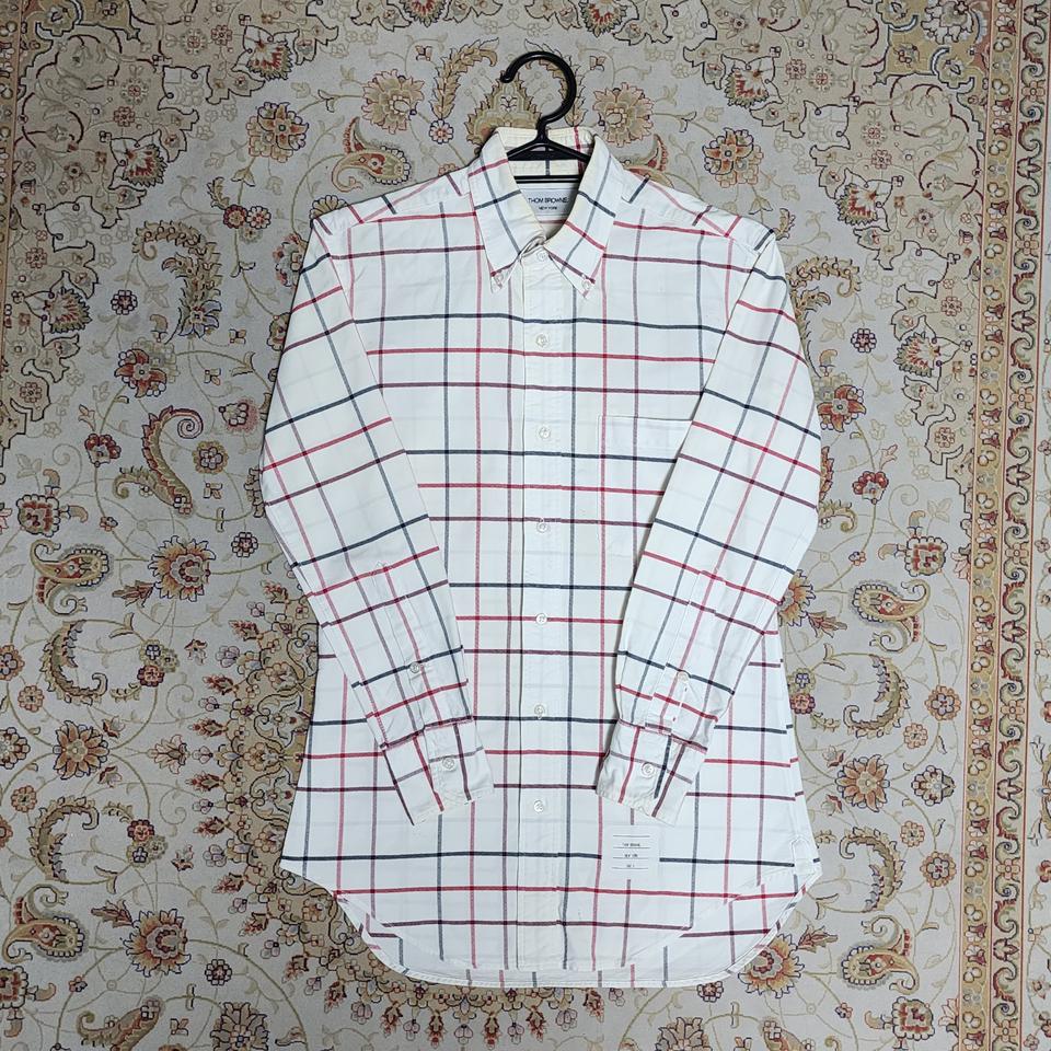 톰브라운 여성 체크 셔츠 0사이즈