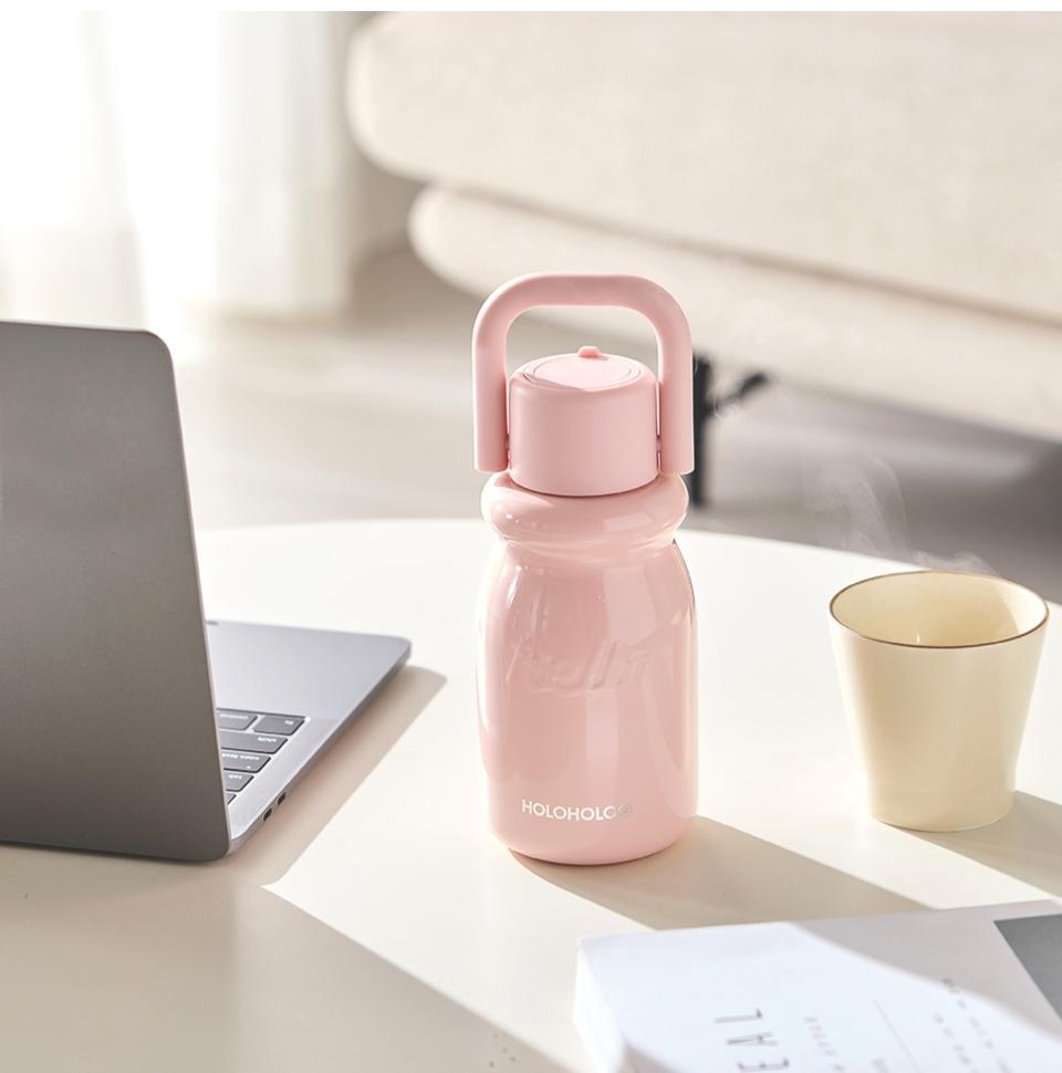 귀여운 우유병 디자인의 홀로홀로 밀크 텀블러