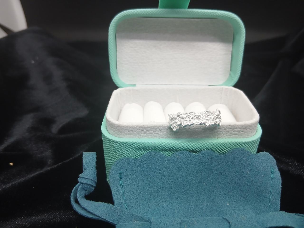 실버꽃무늬반지