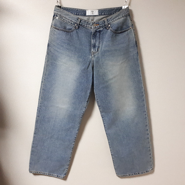 33/LAB101 워싱 와이드핏 청바지/33-509