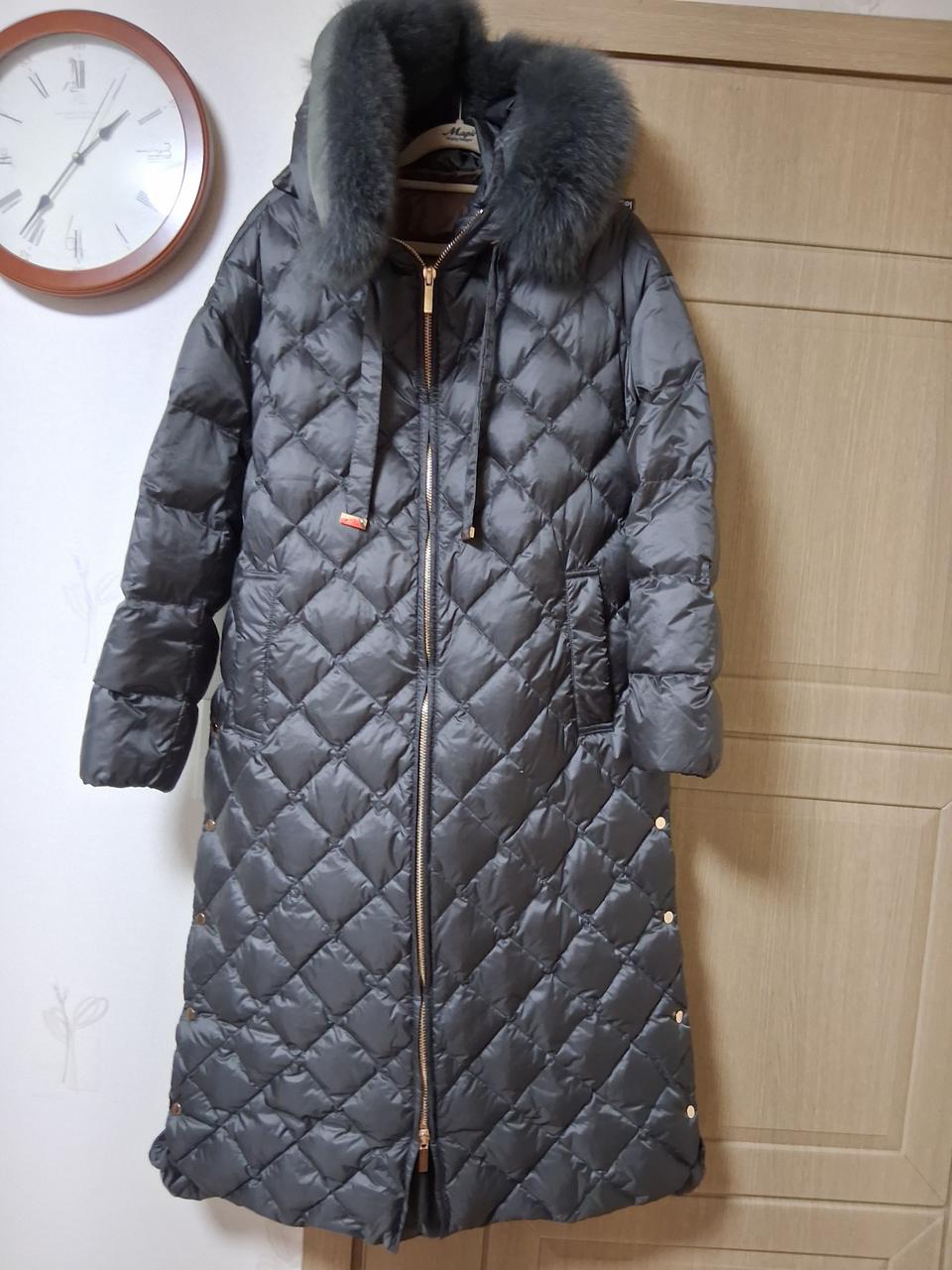 오리털 퀼팅 롱 패딩 (새상품)