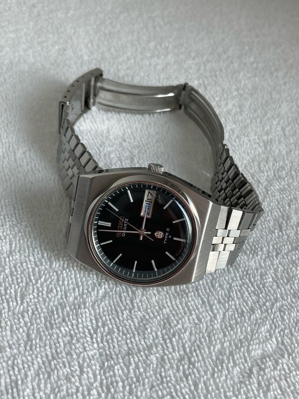 세이코 타입2 블랙 시계 쿼츠