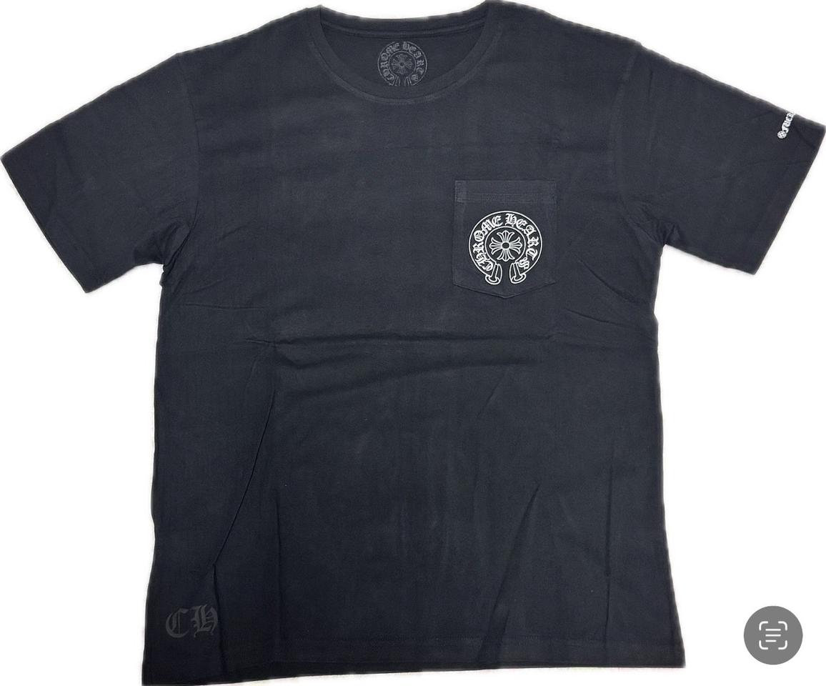 크롬하츠 홀스슈 반팔 블랙 L사이즈 새상품