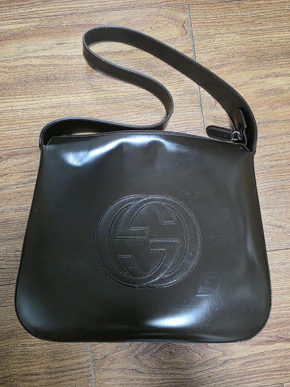 정품 구찌 빈티지 숄더백