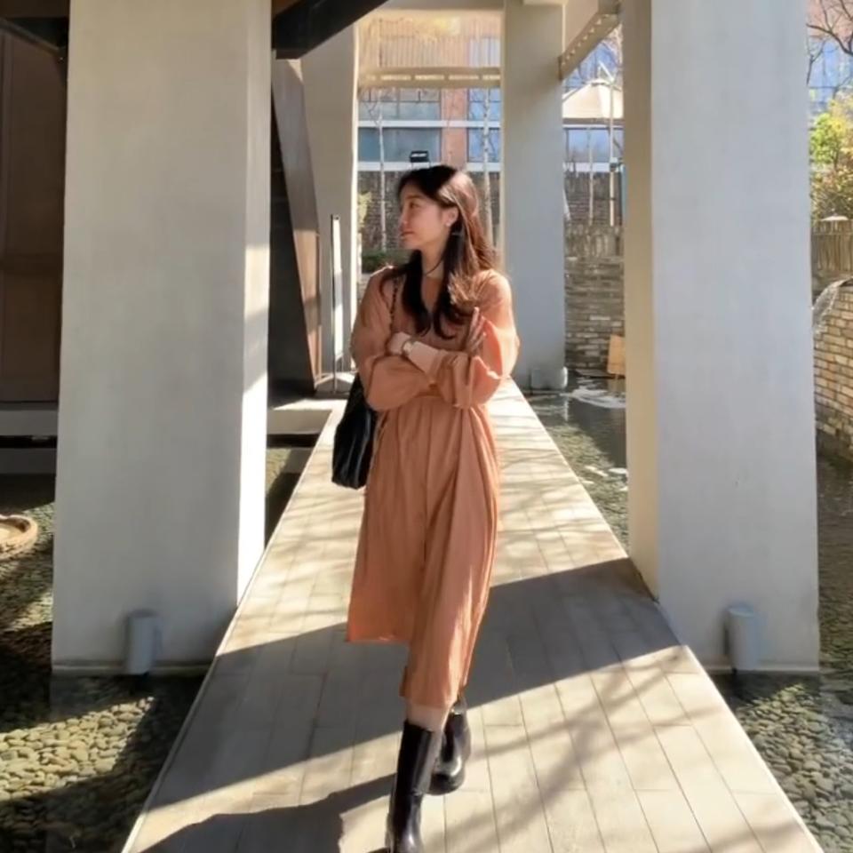 그레이룸(GRAYROOM) 마랑 핀탁원피스 프리사이즈