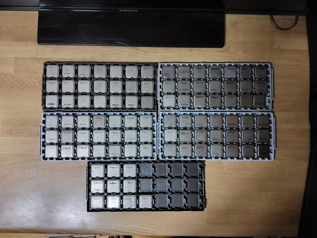 컴퓨터 CPU E7200~E8400 Q6600~Q8400 94개 일괄