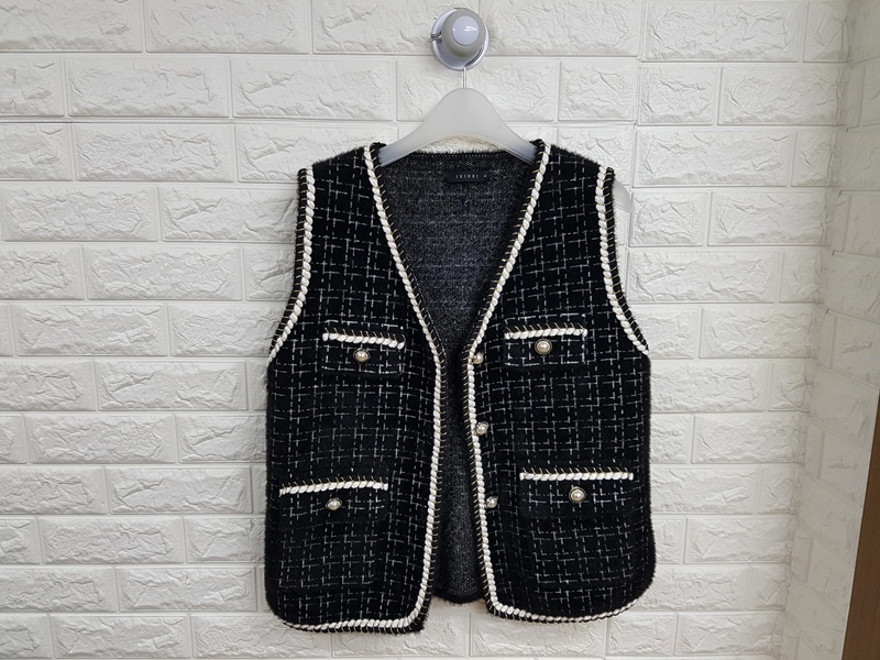제이케이 트위드 베스트 자켓 F 프리사이즈 (55-66)