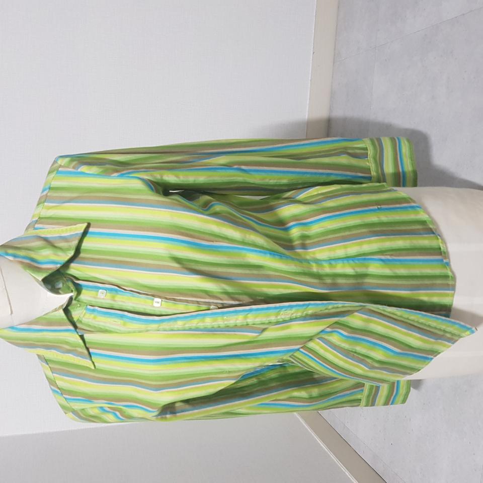 여성 긴팔 블라우스 토미 힐피거 셔츠 남방 그린 스프라이트-우편 무배