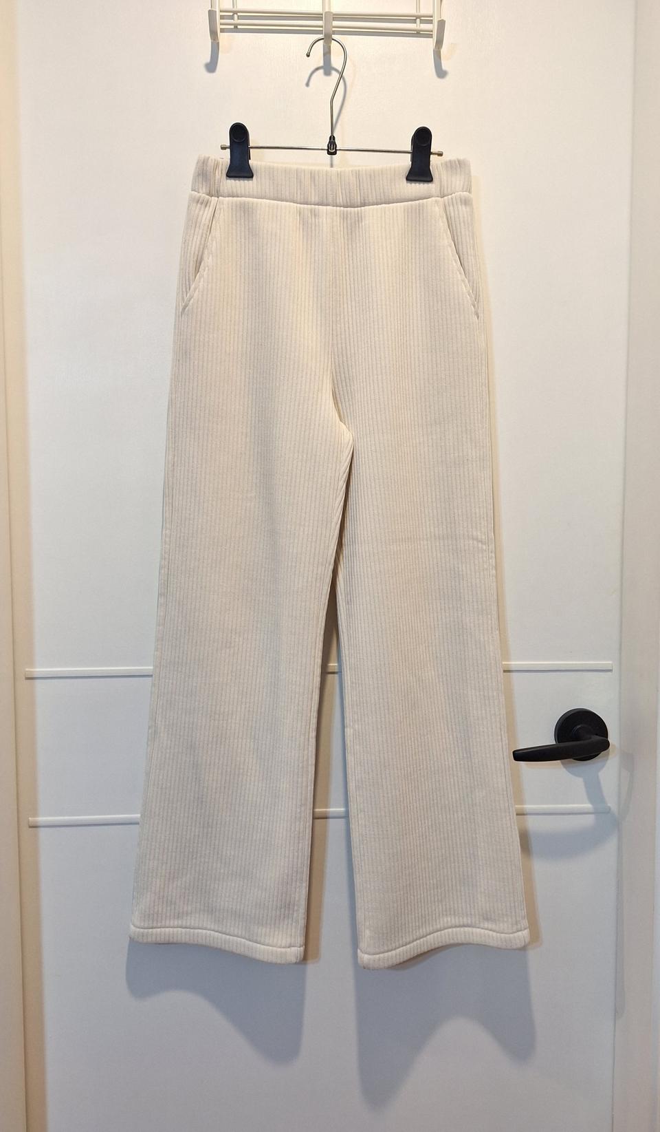 코듀로이 골덴 여성 와이드 바지