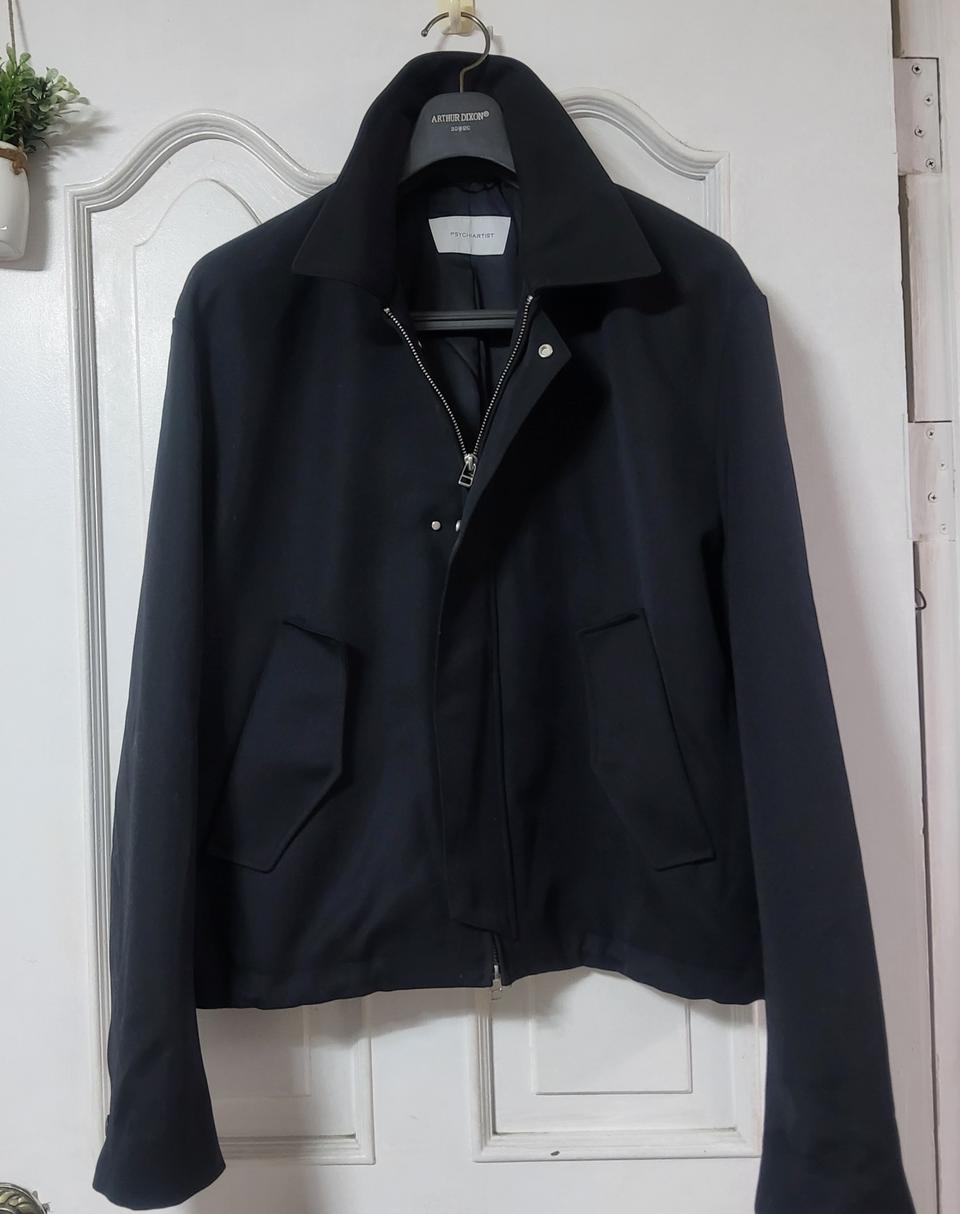 새상품 PSYCHIARTIS사이키아티스트 타이 블루종 코튼버젼 블랙 50