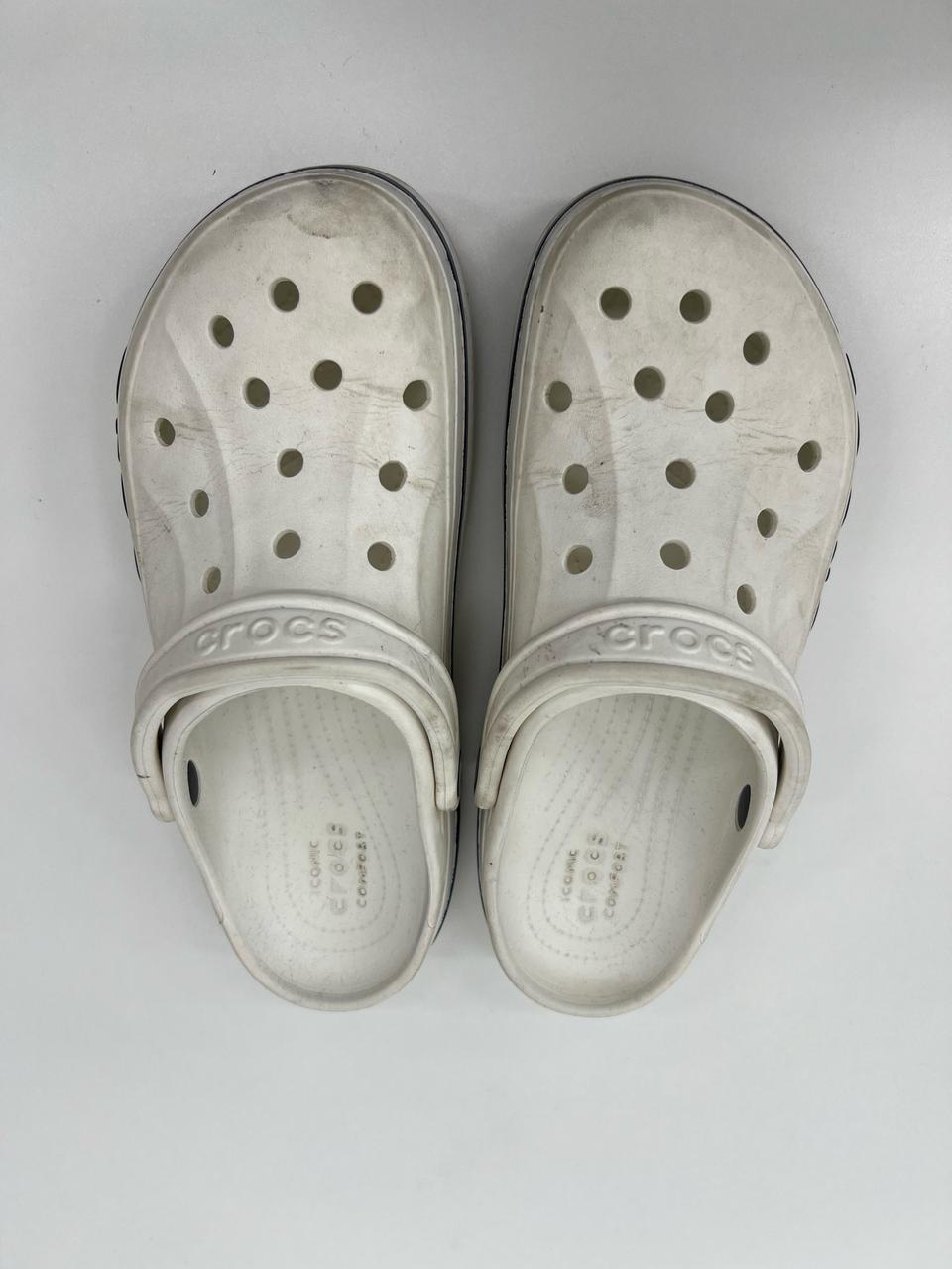 크록스 흰색 슬리퍼