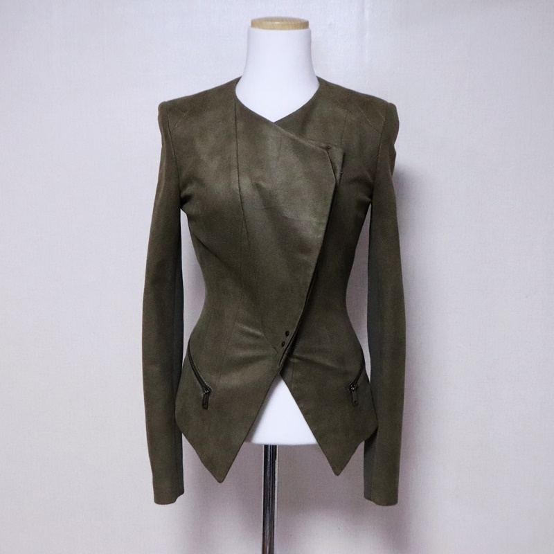 보브 여성55스웨이드 라이더 자켓(7)