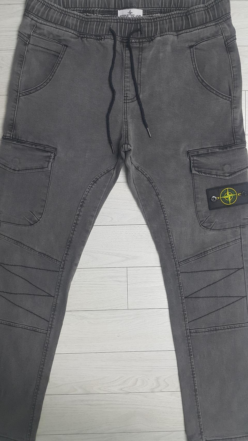 스톤 아일랜드(사방스판) 밴딩카고바지 34인치(No.42)S급! 해외판!