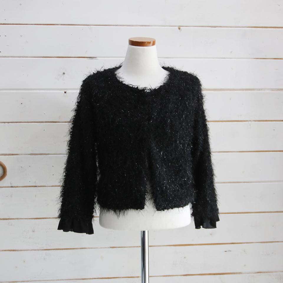 RINA SCIMENTO 크롭 퍼 자켓 (여성용 M)