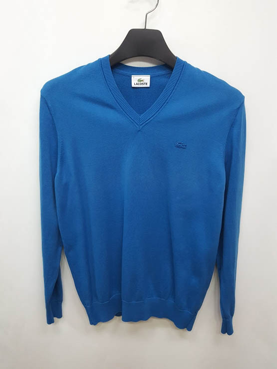 라코스테 남성 면니트 긴팔 