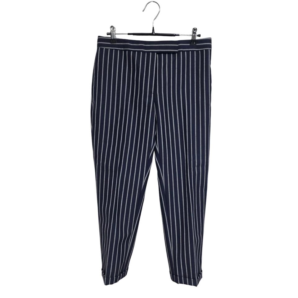 톰브라운 여성 모헤어 스트라이프 팬츠