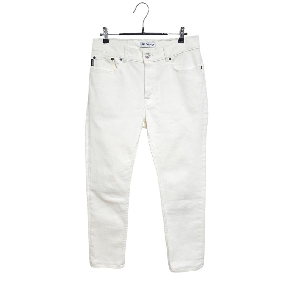 발렌시아가 로고패치 데님 팬츠