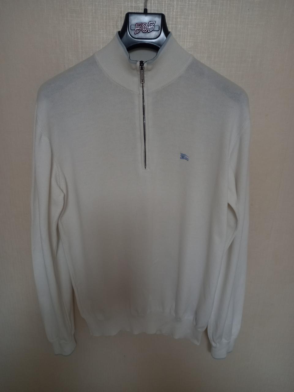 버버리 니트 하프집업 100