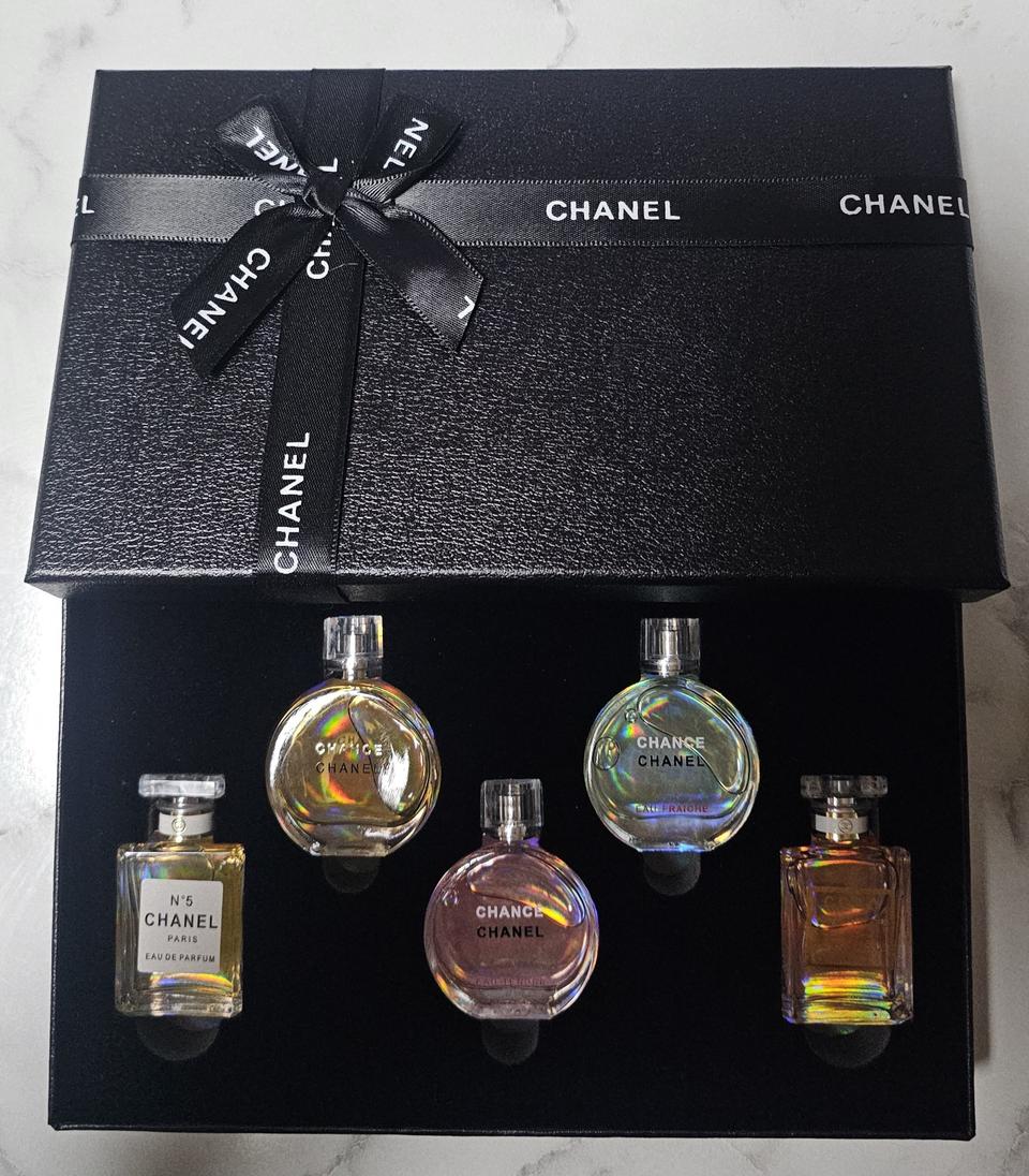 선물용 샤넬 럭셔리 여성향수 7.5ml 5종세트 미개봉 새상품