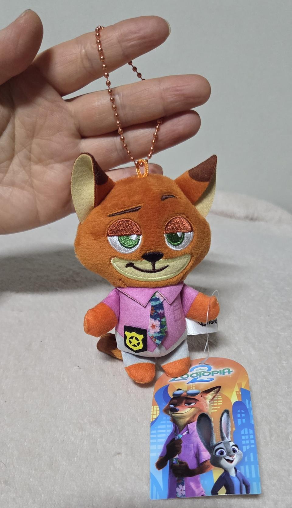 주토피아 닉 인형키링