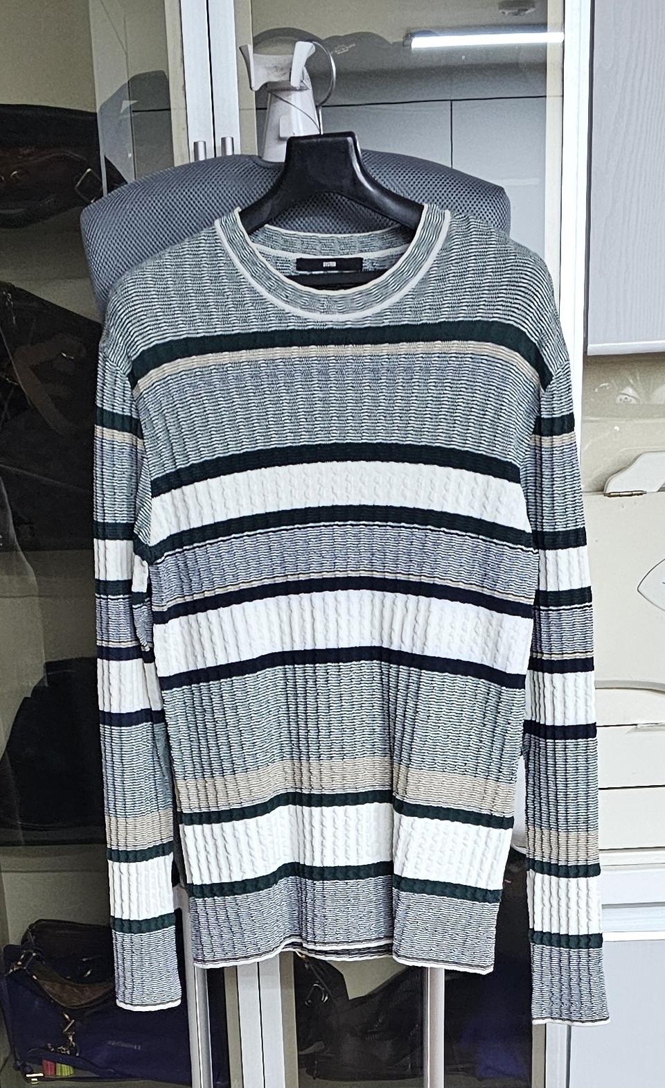 시스템 한섬 남성 긴팔 셔츠 니트 100