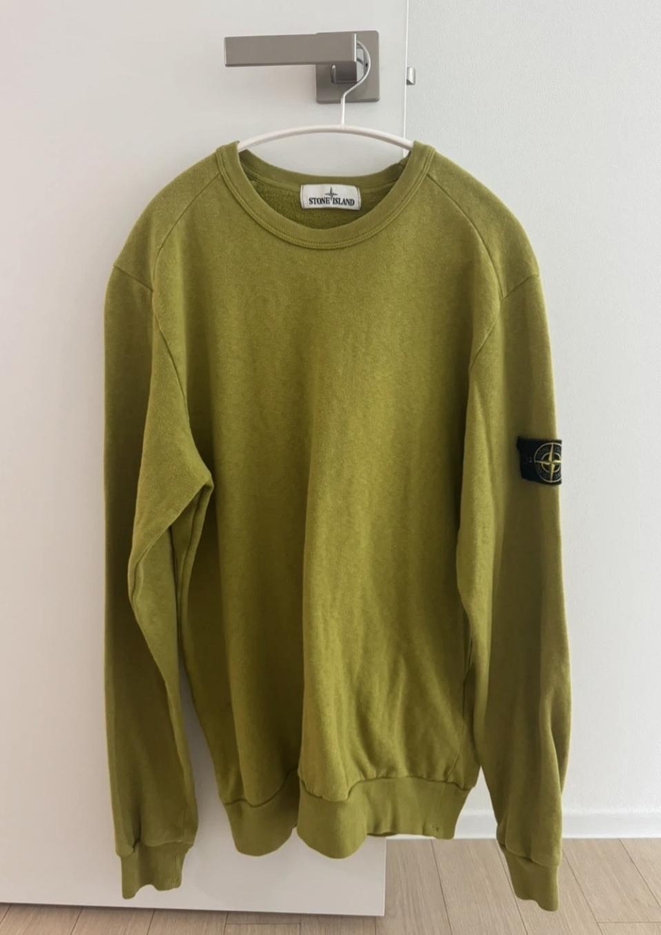 [M]스톤아일랜드 크루넥 올리브 맨투맨